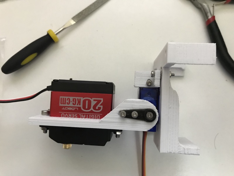 Pix Pan tilt mechanism - Motors mounted